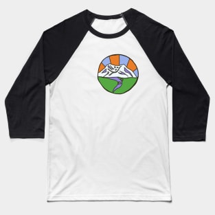 Mt St Helen- round Baseball T-Shirt